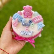 Персонализирана ароматна свещ „Мече“- ръчно изработен подарък | Ccandles Art