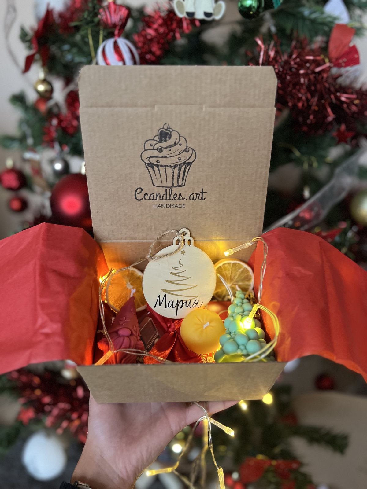 Коледен подарък🎄✨Коледна магия в кутия 🎄✨ – средна | Ccandles Art