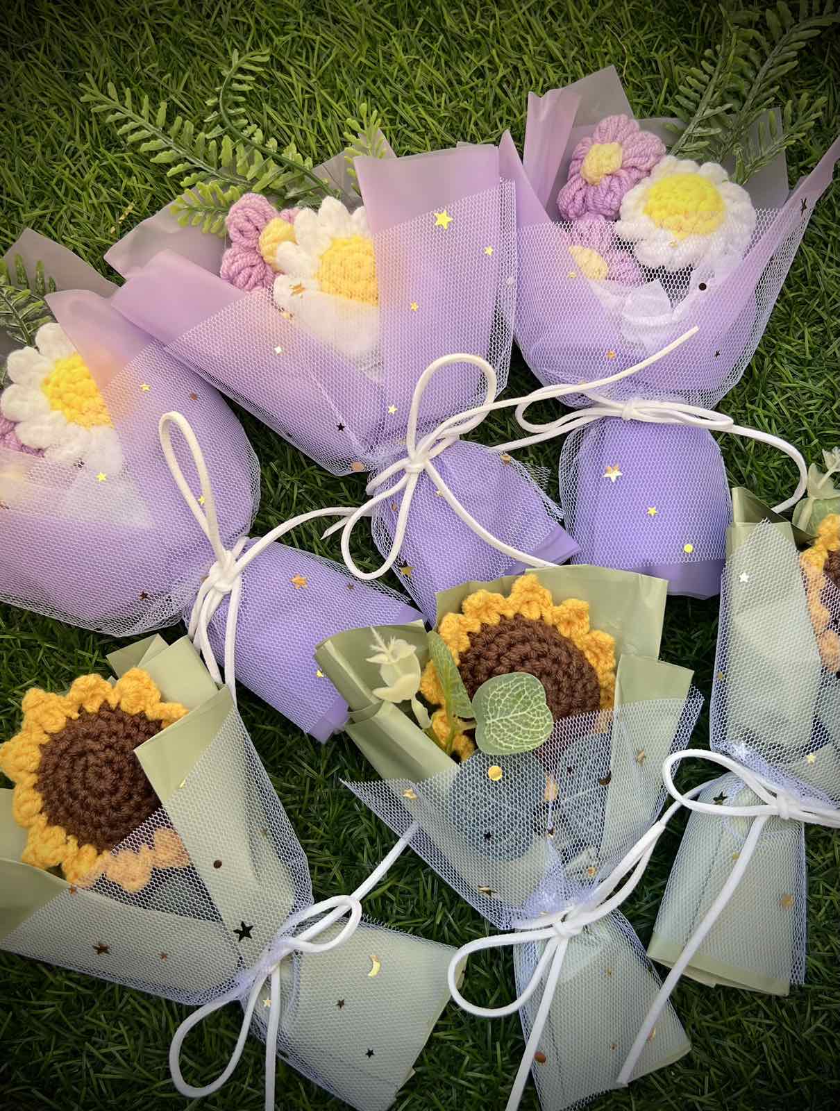 Букетче от плетени цветя 🌻✨- малки подаръци| Ccandles Art